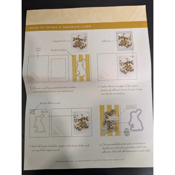 Anna Griffin SPRINGTIME SHAKER Card Kit - Makes 29 Cards **READ** (#0298) - Picture 9 of 9